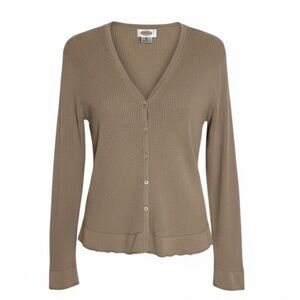 Talbots 100% silk ribbed cardigan